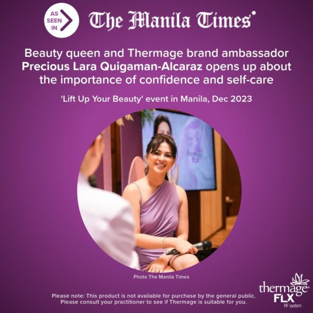 As Seen In: The Manilla Times

The Philippines newest brand advocate for Thermage is Precious Lara Quigaman-Alcaraz. 
@laraquigaman 

Precious was introduced at the Lift Up Your Beauty launch event at the Grand Hyatt Manilla. 

Thermage is the #1 provider of skin tightening treatments worldwide.

Contact your local Thermage provider and learn how Thermage can help tighten skin. Search https://thermage.com.au/find-a-provider/ or click on the link in our bio.

Please note: This product is not available for purchase by the general public. Please consult your practitioner to see if Thermage is suitable for you.

#ManillaTimes #ForAllSkinKind #AllSkinTypes #RealResults #LastingResults #SkinRejuvenation #NonInvasive #Skin #SkinHealth #HealthySkin #Collagen #Wrinkles #Thermage #ThermageFLX #ThermageAU #ThinkThermage #Radiofrequency #GetBackToTheRealYou #BeAnOriginal