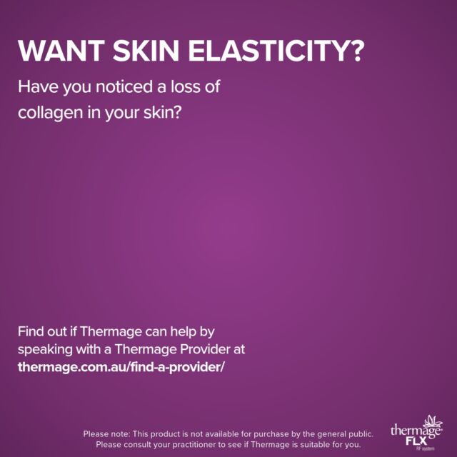 Do you want improved skin elasticity? Have you noticed a loss of Collagen in your skin?
Collagen plays an important role in skin health
• As a key structural protein, collagen plays an important role in skin health. It can be thought of as the scaffolding or foundation support structure for skin.
• Collagen production naturally declines, and becomes more fragmented and loosely distributed with the ageing process.
• Research shows that as adults we lose approximately 1% of the collagen in our skin every year.
• As the structural scaffolding weakens with the decline of collagen, what is seen on the surface are signs of aging, including lines, wrinkles and sagging skin.
• A number of factors can affect this: loss of fat, changes in bone structure, movement of ligaments, loss of moisture and collagen.
Thermage helps stimulate collagen production and build a healthy foundation for improved skin health. Book a consultation with a Thermage Provider today, head to https://thermage.com.au/find-a-provider/ and find your nearest Thermage Provider.
Please note: This product is not available for purchase by the general public. Please consult your practitioner to see if Thermage is suitable for you.
#BoostCollagen #TighterSkin #ImprovedSkinElasticity #ForAllSkinKind #AllSkinTypes #RealResults #LastingResults #SkinRejuvenation #NonInvasive #Skin #SkinHealth #HealthySkin #Collagen #Face #Eyes #Body #Thermage #ThermageFLX #ThermageAU #ThinkThermage #Radiofrequency #GetBackToTheRealYou #BeAnOriginal