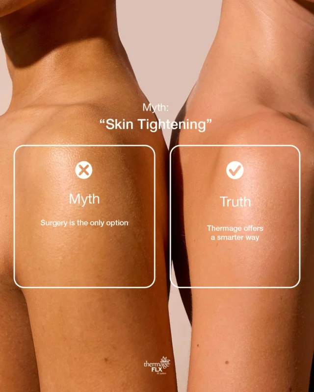 Myth: Skin tightening means surgery.
Truth: Thermage delivers clinically proven tightening — no cutting, no needles, minimal to no downtime.
With over 20 years of innovation, Thermage stimulates your skin’s natural collagen renewal for results that last up to 1–2 years. The smarter way to firm, and contour.
📩 Get in touch to learn more or find a Thermage Clinic — link in bio.
#Thermage
#ThermageFLX
#SkinTightening
#NonInvasive